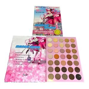 NEW Rude Cosmetics Manga Anime EYE SHADOW PALLET 35 Colors Make Up Book 2 NIP!